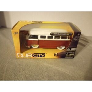 2007 JADA DUB CITY 1962 Volkswagen Bus Red / White 1/32 scale Sealed NIB